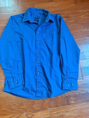 George Men’s Blue Long-Sleeve Dress Shirt